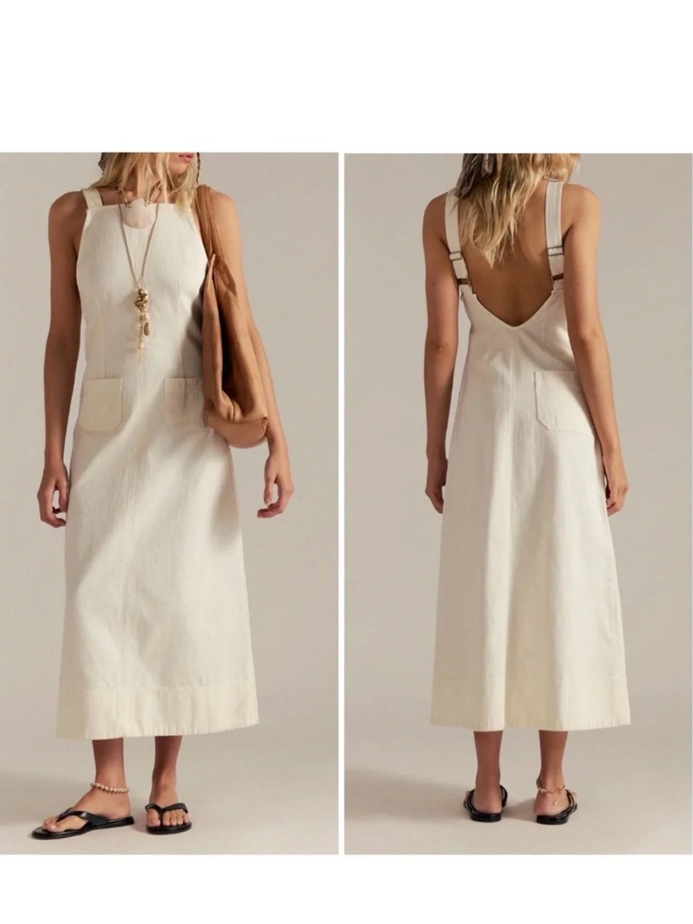 NWT Free People ‘Dex’ Denim Midi Dress